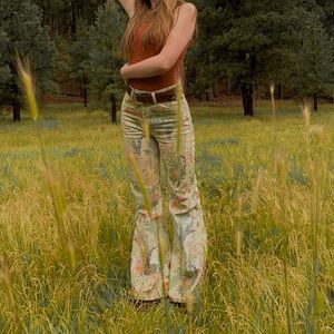 Wrangler Floral Flare Jeans